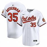 Men's Baltimore Orioles #35 Adley Rutschman White 2024 Home Limited Stitched Jersey Dzhi,baseball caps,new era cap wholesale,wholesale hats
